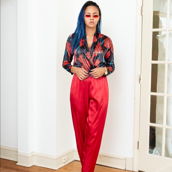 AKIRA Tops - SOLD Akira open cherry blossom Blouse/ one piece
